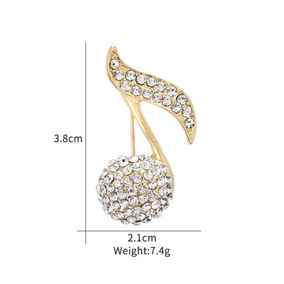 Korea moe-metallist noodiprossid naistele Mood-kitarri pandlad rinnamärgid klaverinoodid reväärinõel Ehted kingitused sõbrale