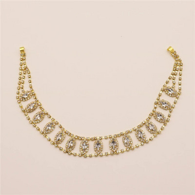 Boemski vještački dijamant vjenčani lanac za kosu Ukras za glavu za žene Traka za glavu u obliku očiju Vjenčanje Bungee kabel za čelo Dodaci za kosu