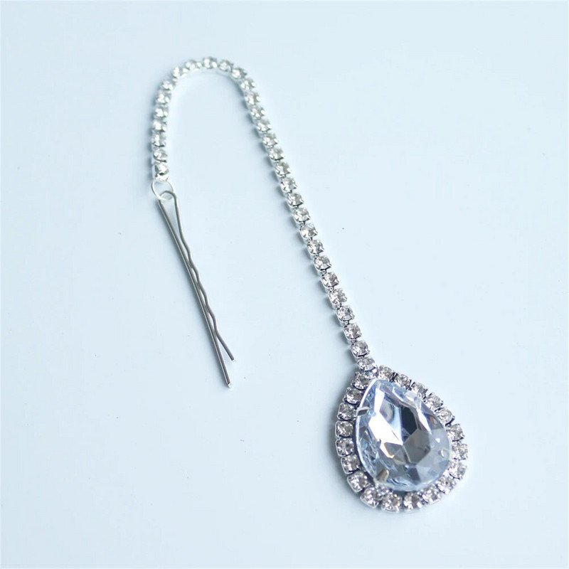 Bohomia indijska modna tijara, dodaci za kosu, kapljičasta glava, ženske djevojke, traka za glavu s vještačkim kamenčićima, trendovski lanac za glavu