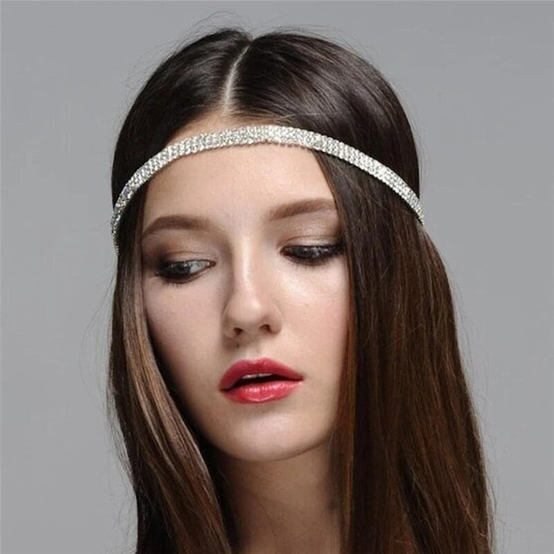 Uus luksuslik mitmekihiline kivist peakett naistele pulmaõhtusöök Särav kristallist laubakett Ehted Juukseaksessuaarid Kingitus