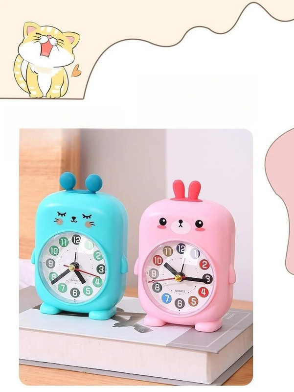 Multikas lauaarvuti äratuskell Varajase ärkamise äratuskell Lastele Kommivärvides kaunistatud loomakujulised.