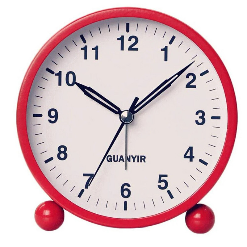 Budilice Stolni sat na baterije Svjetleći sat uz krevet Dječji satovi za spavaće sobe Putni stolni sat s noćnim svjetlom Crveni