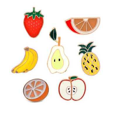 5-8 kom./komplet Emajlirana igla Kaktus Biljka Naočale Mačke Duga Raketa Strijela Glazbena nota Voće Banana Broš Igle za revere Broševi sa značkama