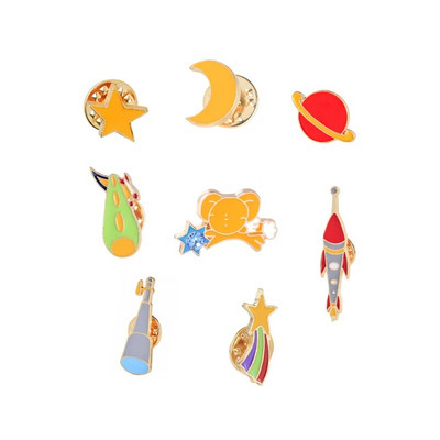 5-8 kom./komplet Emajlirana igla Kaktus Biljka Naočale Mačke Duga Raketa Strijela Glazbena nota Voće Banana Broš Igle za revere Broševi sa značkama