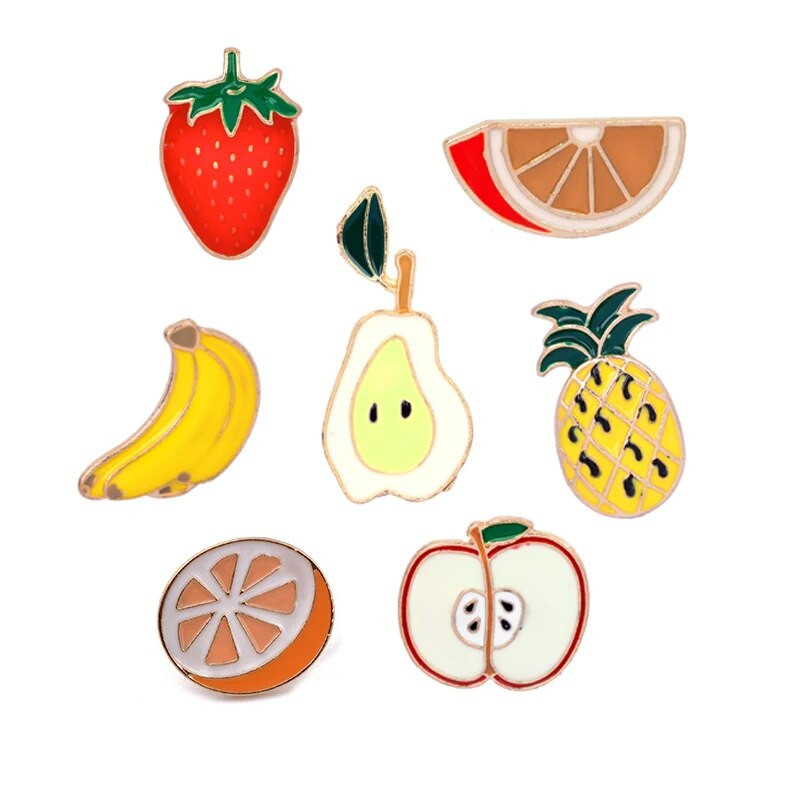 5-8 kom./komplet Emajlirana igla Kaktus Biljka Naočale Mačke Duga Raketa Strijela Glazbena nota Voće Banana Broš Igle za revere Broševi sa značkama