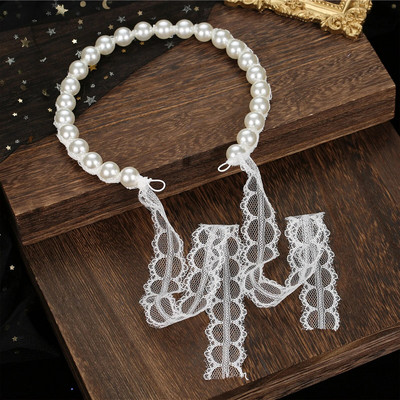 Νυφικό Sweet Headband Headpieces Συμπόσιο Πέρλες Απλή αλυσίδα Μαλλιά Vine Για Γάμο Συμπόσιο Masquerade Μαλλιά Κοσμήματα