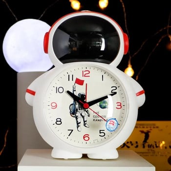 Astronaut Creative Παιδικό Λαμπερό Ξυπνητήρι Γελοιογραφία Astronaut Επιτραπέζιο ρολόι Λειτουργία χρονισμού Παιδιά Χαριτωμένο ρολόι σαρωτή δευτερολέπτων