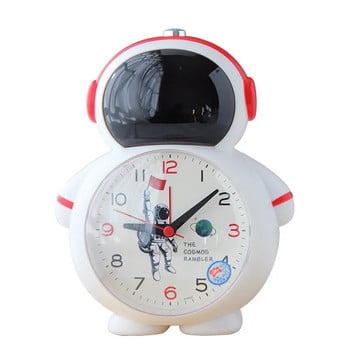 Астронавт Творчески детски светещ будилник Анимационен настолен часовник с астронавт Функция за отчитане на времето Деца Сладък часовник за секунди
