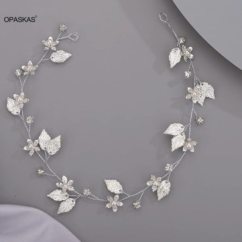 Vestuvių perlų plaukų juosta Bride Tiaras galvos apdangalas moterims Gėlėti krištoliniai galvos apdangalai mados mergaičių vakarėlis plaukų lankelis papuošalai papuošalai