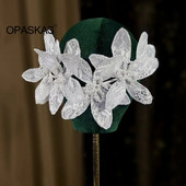 White Pearl Flower Hairband Tiaras Wedding Hair Accessories Lady Luxury Glitter Headbands Fashion Νυφικά Μαλλιά Κοσμήματα Δώρο πάρτι