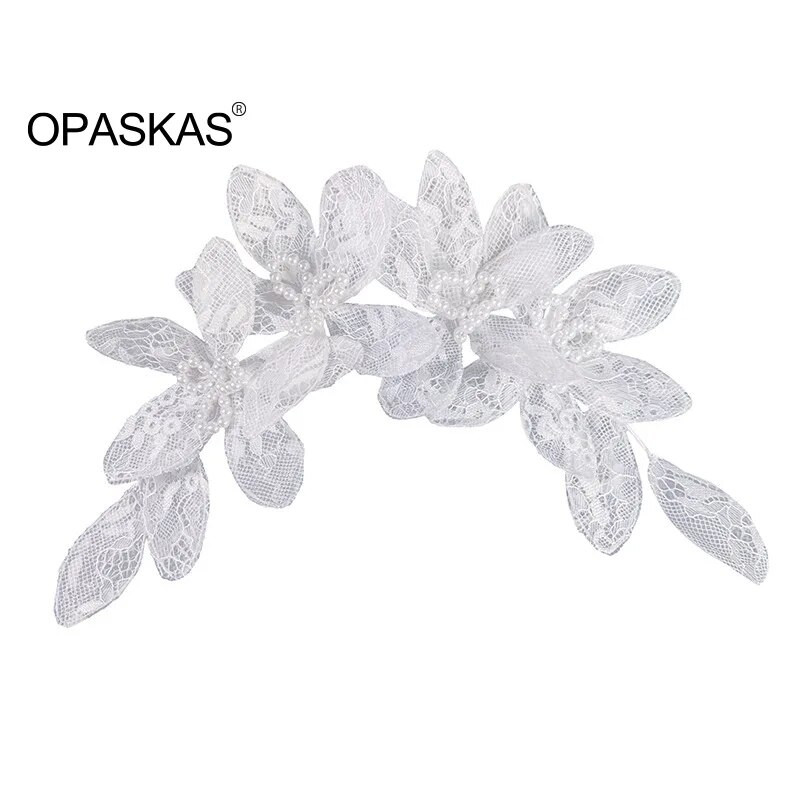 White Pearl Flower Hairband Tiaras Wedding Hair Accessories Lady Luxury Glitter Headbands Fashion Νυφικά Μαλλιά Κοσμήματα Δώρο πάρτι