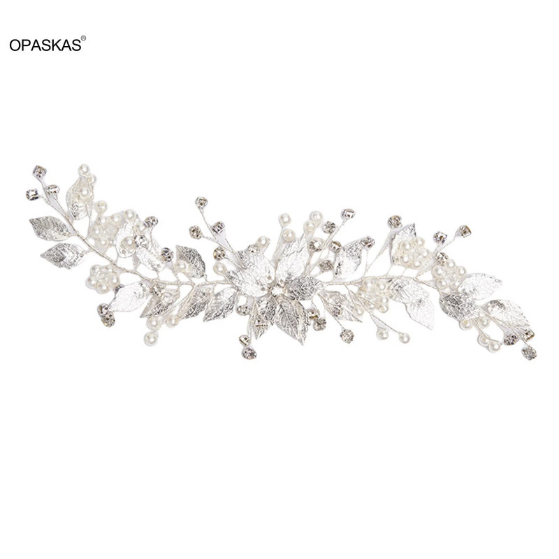 Pruudipärli juuksepael Pulmajuukseaksessuaarid Kristallilehekujulised peapaelad Kuninganna juuksenõel Tiaarad Pruudijuukseehted 2023 Uus