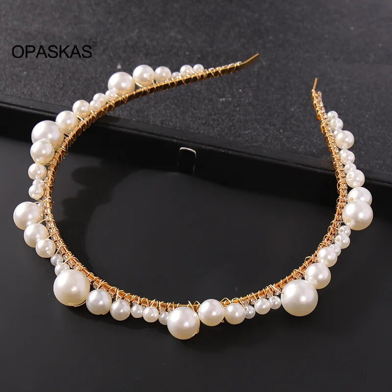 Käsitsi valmistatud helmestega peapael tukk fikseeritud juuksesilm Moodne peakate Juuste aksessuaarid naistele peofotograafia juuksekaunistus