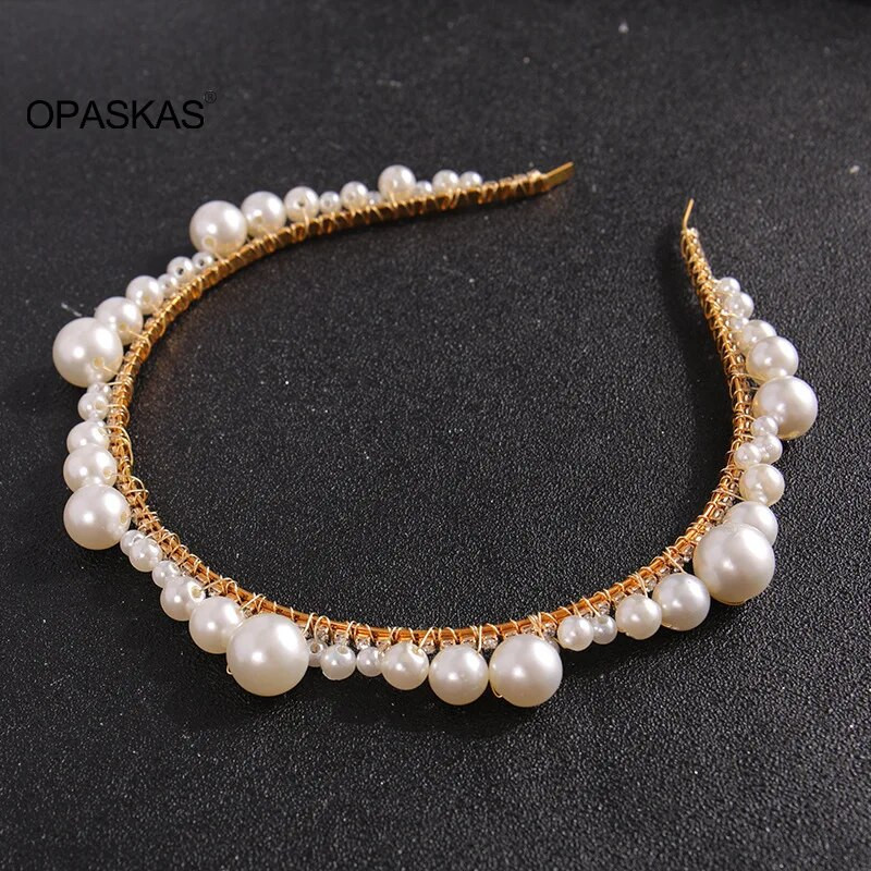 Käsitsi valmistatud helmestega peapael tukk fikseeritud juuksesilm Moodne peakate Juuste aksessuaarid naistele peofotograafia juuksekaunistus