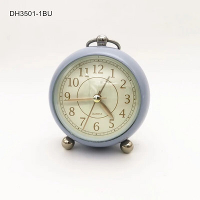 Retro budilica S tihim kazaljkom Satovi s dva zvona Noćna svjetla Dekoracija spavaće sobe Kućni dekor Vintage Antikna prijenosna budilica