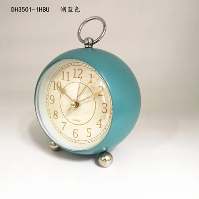 Retro budilica S tihim kazaljkom Satovi s dva zvona Noćna svjetla Dekoracija spavaće sobe Kućni dekor Vintage Antikna prijenosna budilica