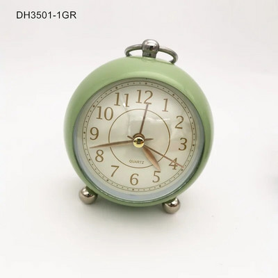 Retro budilica S tihim kazaljkom Satovi s dva zvona Noćna svjetla Dekoracija spavaće sobe Kućni dekor Vintage Antikna prijenosna budilica