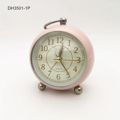 Retro budilica S tihim kazaljkom Satovi s dva zvona Noćna svjetla Dekoracija spavaće sobe Kućni dekor Vintage Antikna prijenosna budilica