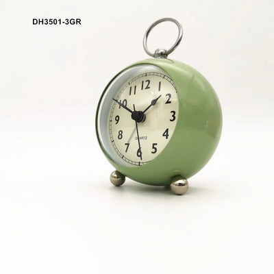 Retro budilica S tihim kazaljkom Satovi s dva zvona Noćna svjetla Dekoracija spavaće sobe Kućni dekor Vintage Antikna prijenosna budilica