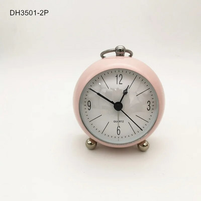 Retro budilica S tihim kazaljkom Satovi s dva zvona Noćna svjetla Dekoracija spavaće sobe Kućni dekor Vintage Antikna prijenosna budilica