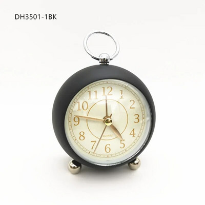 Retro budilica S tihim kazaljkom Satovi s dva zvona Noćna svjetla Dekoracija spavaće sobe Kućni dekor Vintage Antikna prijenosna budilica