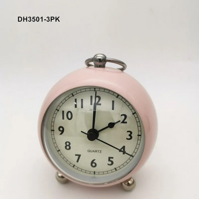 Retro budilica S tihim kazaljkom Satovi s dva zvona Noćna svjetla Dekoracija spavaće sobe Kućni dekor Vintage Antikna prijenosna budilica