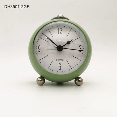 Retro budilica S tihim kazaljkom Satovi s dva zvona Noćna svjetla Dekoracija spavaće sobe Kućni dekor Vintage Antikna prijenosna budilica