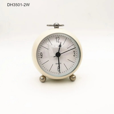 Retro budilica S tihim kazaljkom Satovi s dva zvona Noćna svjetla Dekoracija spavaće sobe Kućni dekor Vintage Antikna prijenosna budilica