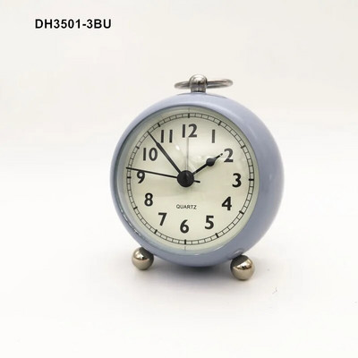 Retro budilica S tihim kazaljkom Satovi s dva zvona Noćna svjetla Dekoracija spavaće sobe Kućni dekor Vintage Antikna prijenosna budilica