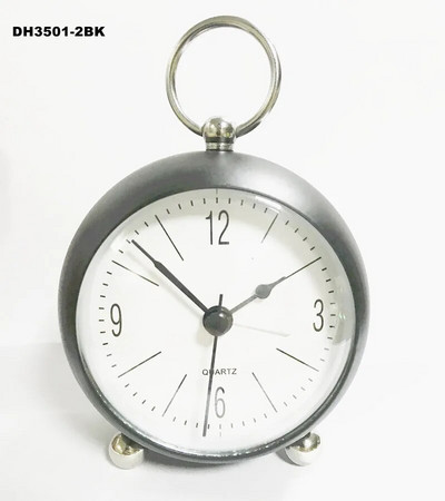 Retro budilica S tihim kazaljkom Satovi s dva zvona Noćna svjetla Dekoracija spavaće sobe Kućni dekor Vintage Antikna prijenosna budilica