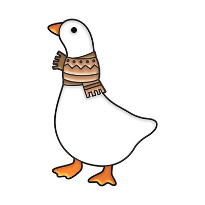 Happy Winter σμάλτο καρφίτσες προσαρμοσμένες Bird Cat Fox Turtle Goose καρφίτσες σήματα πέτο Ζώο πουλόβερ κοσμήματα Δώρο για παιδιά φίλους