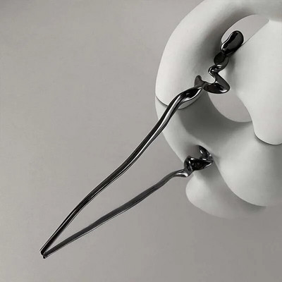 Vintage štapići za kosu s cvijetom ruže za žene Jednostavan metalni mač Zmija Diy Štapići za jelo Ukosnice Alati za oblikovanje frizure Dodaci