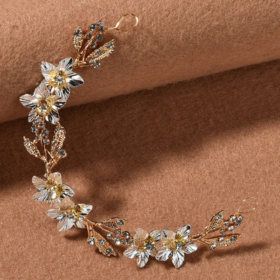 Mood Kuld Hõbeda värvi Juuksepaelad Pruudi Leht Peapaelad Võluv Tiaras Lehed Pulmad Juuste Aksessuaarid Naiste Juukseehted