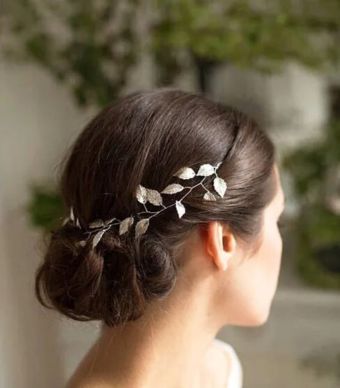 Mood Kuld Hõbeda värvi Juuksepaelad Pruudi Leht Peapaelad Võluv Tiaras Lehed Pulmad Juuste Aksessuaarid Naiste Juukseehted