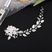 Pulmad Juuksepael Pruudi Juukseehted Valged Lilled Peapaelad Mood Pärlihelmed Tiaarad Peakatted Elegantsed Tüdrukud Ball Abielu Bijoux