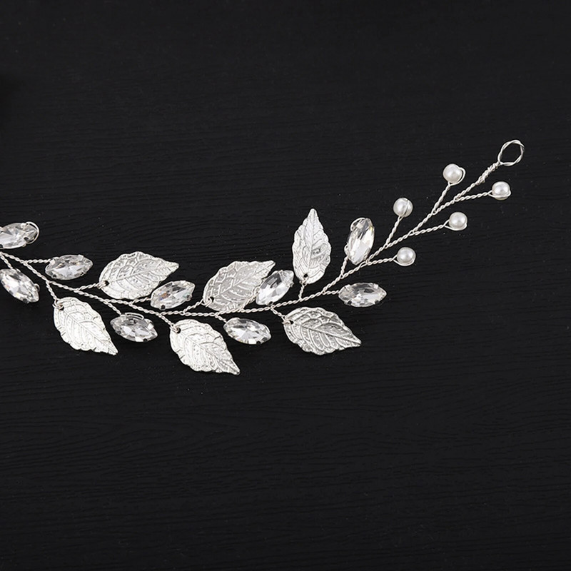 Pulmad Juuksepael Pruudi Juukseehted Valged Lilled Peapaelad Mood Pärlihelmed Tiaarad Peakatted Elegantsed Tüdrukud Ball Abielu Bijoux