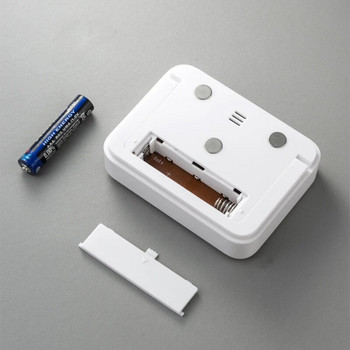 Мини часовник Батерия Operate Simple Basic Operation Desktop Digital Electronic Mute Compact Portable for Travel Desk Shelf Bedside