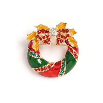 18Styles Jõulud XMAS Prossid Reväärinõel Kristallist Jõuluvana Lumememme Pärg Põdrakellad Puuehted Head uut aastat kingitus sõpradele