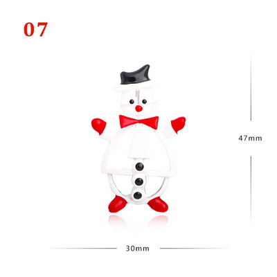 Novogodišnji božićni broš za žene, modni snjegović, šešir Djed Mraz, jelen, zvono, značka s dijamantima, rever, emajlirane igle, slatki nakit
