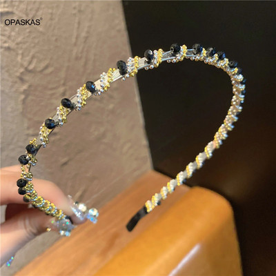 2tk Kristallist peapael Tiaras Sädelevate helmestega Juukserõngad Peapael Kingitus naisele Tüdrukule Kingitus Mood Pulma Pruudi Juukseehted
