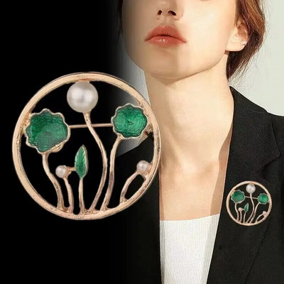 Vintažinės aukso spalvos dengtos gėlių segės moterims Vestuvių Kalnų krištolinis puokštė Bijoux Pins Drabužiai Papuošalai Priedai