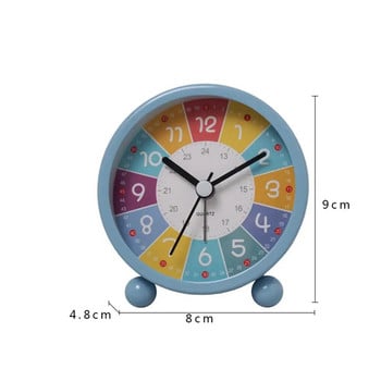2022 Παιδικό ρολόι ξυπνητήρι Rainbow Cartoon Φωτεινό, αθόρυβα, επιτραπέζια ρολόγια για υπνοδωμάτιο, διακόσμηση γραφείου γραφείου, επιτραπέζια ρολόγια