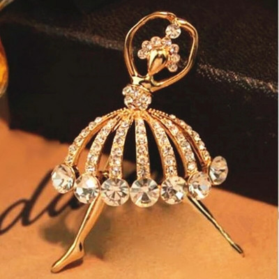 Vibu pross Rhinestone lilledega prossid naistele suur vibusõlme prossinõel Lihtne mood ehe Pulmanõel Korsaali aksessuaarid