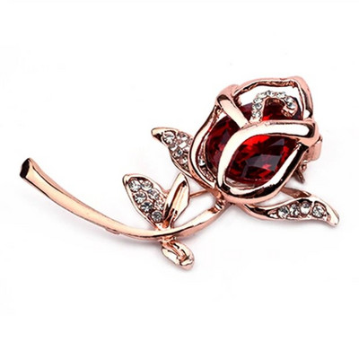 Vibu pross Rhinestone lilledega prossid naistele suur vibusõlme prossinõel Lihtne mood ehe Pulmanõel Korsaali aksessuaarid