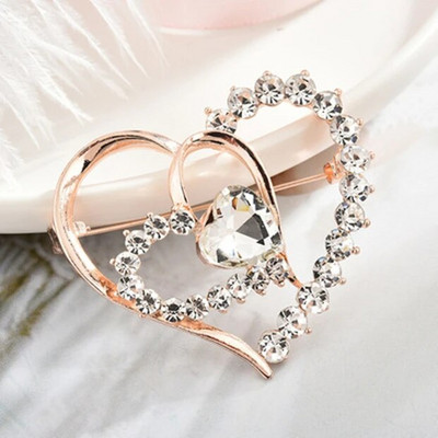 Vibu pross Rhinestone lilledega prossid naistele suur vibusõlme prossinõel Lihtne mood ehe Pulmanõel Korsaali aksessuaarid