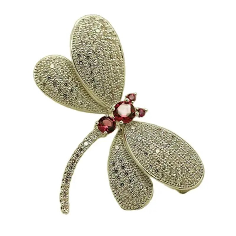 Moodne, elegantne ja kõrgekvaliteediline smaragdputukate pross Mõõna Peen mitmekülgne nutikas Dragonfly libisemisvastane rõivanõel