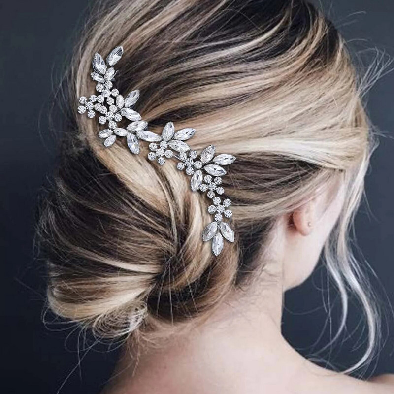 Mood Juuksepael Pulmad Juuste Aksessuaarid Rhinestone Hõbedane Peapaelad Printsessi Tiaras Pruudiballi Juuksed Ehted Abielu Bijoux