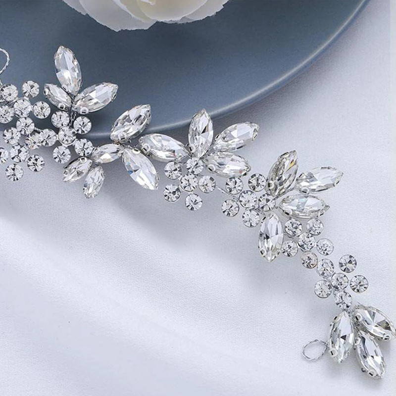 Mood Juuksepael Pulmad Juuste Aksessuaarid Rhinestone Hõbedane Peapaelad Printsessi Tiaras Pruudiballi Juuksed Ehted Abielu Bijoux