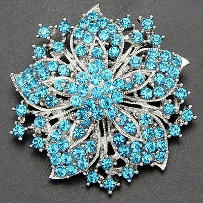 Vintage mood naiste riided mustad kristallid Lilled Luksuslikud prossid Pulmapeole Kingitused Pross Pins Tüdrukutele