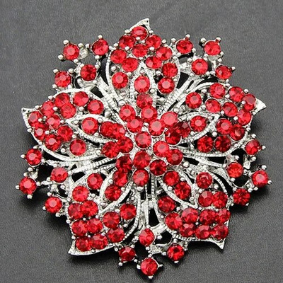 Vintage mood naiste riided mustad kristallid Lilled Luksuslikud prossid Pulmapeole Kingitused Pross Pins Tüdrukutele